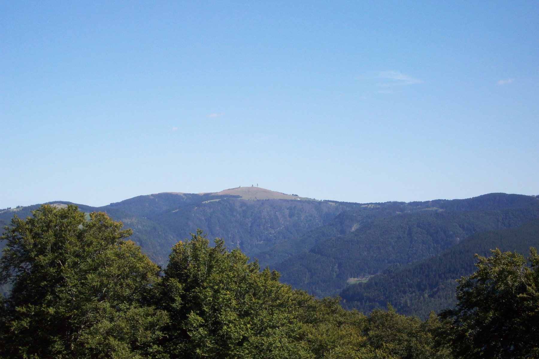 Landschaft im Schwarzwald mit Blick zum Feldberg